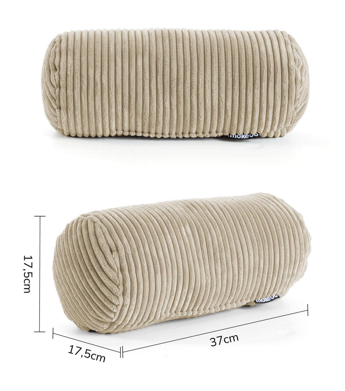 NACKENKISSEN Das Nickerchen - Beige, Textil (17.5/37cm) - Mokebo