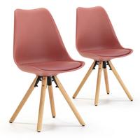 STUHL 2er-Set Jeff Rot - Rot, Holz/Kunststoff (49/84/54cm) - VS Venta-stock