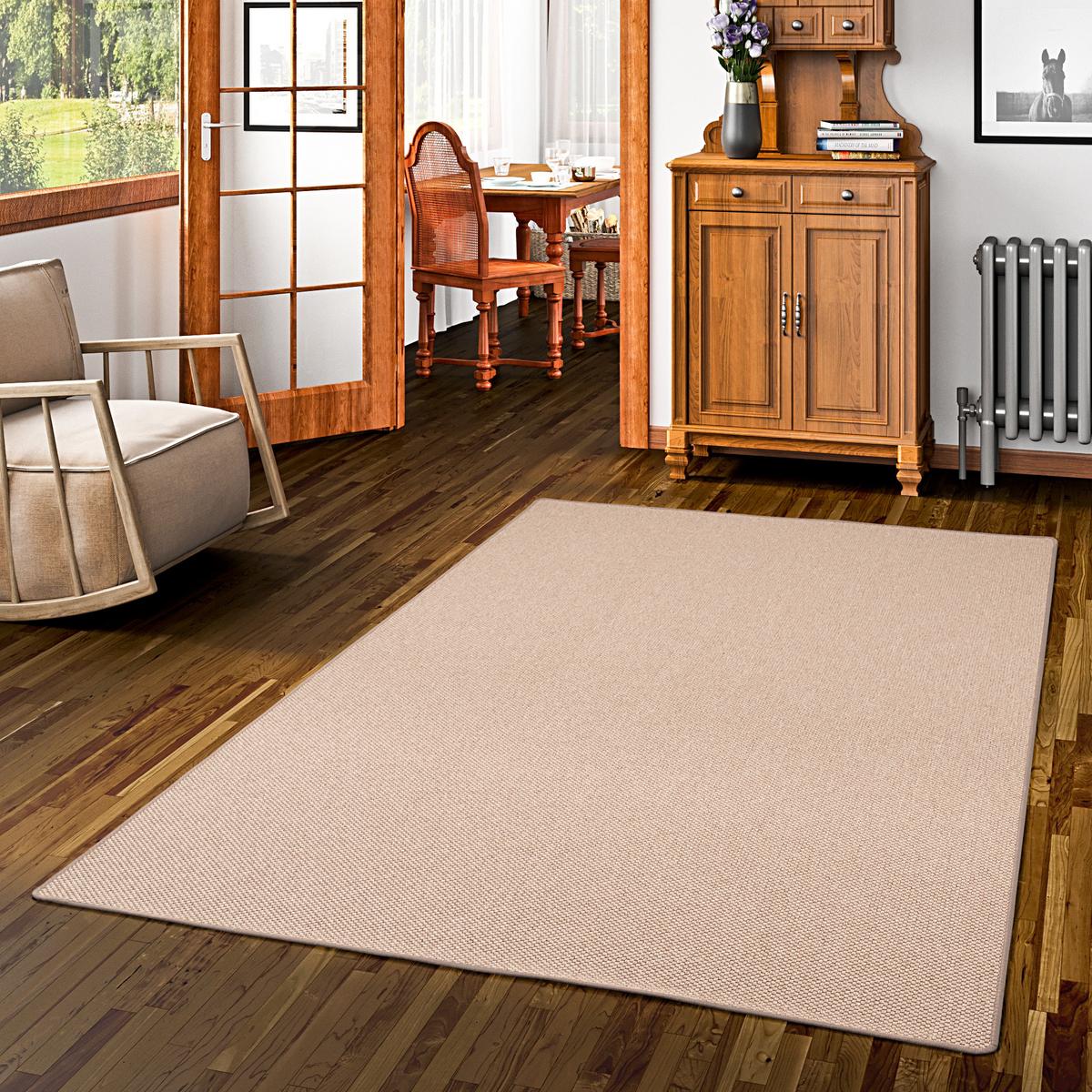 FLACHGEWEBE NATUR TEPPICH BENTZON - Cognac, Textil (100/400cm) - Snapstyle