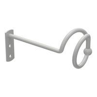 DRAPIERHAKEN für Gardinen / Vorhänge, Weiß, Packung 1 Paar - Weiß, Metall (13.8/5.8/5.8cm) - INTERDECO