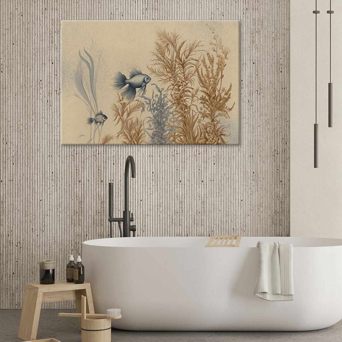 KUNSTDRUCK Beige 120/80 cm - Beige, Textil (120/80cm) - KUNSTLOFT