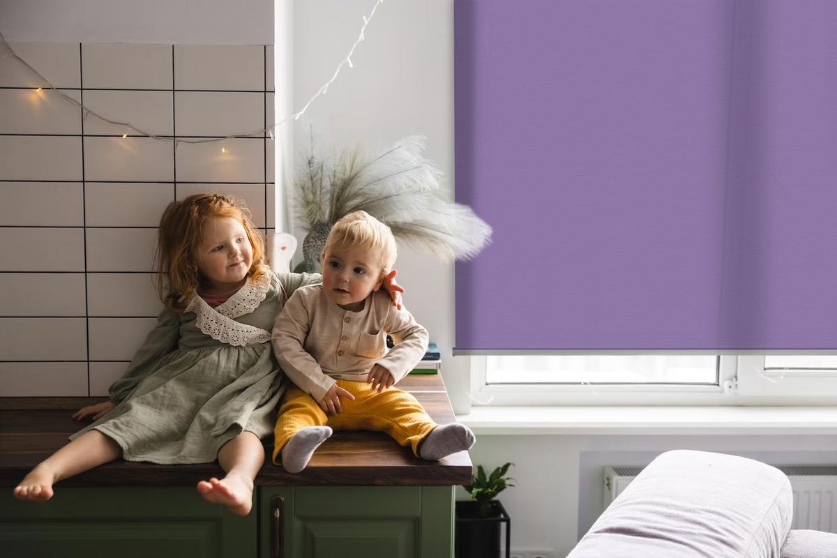 INNENROLLO - Fensterrollo - Rollo - 80x140 cm - Lila - Violett, Kunststoff (80/140/0.5cm) - TULUP