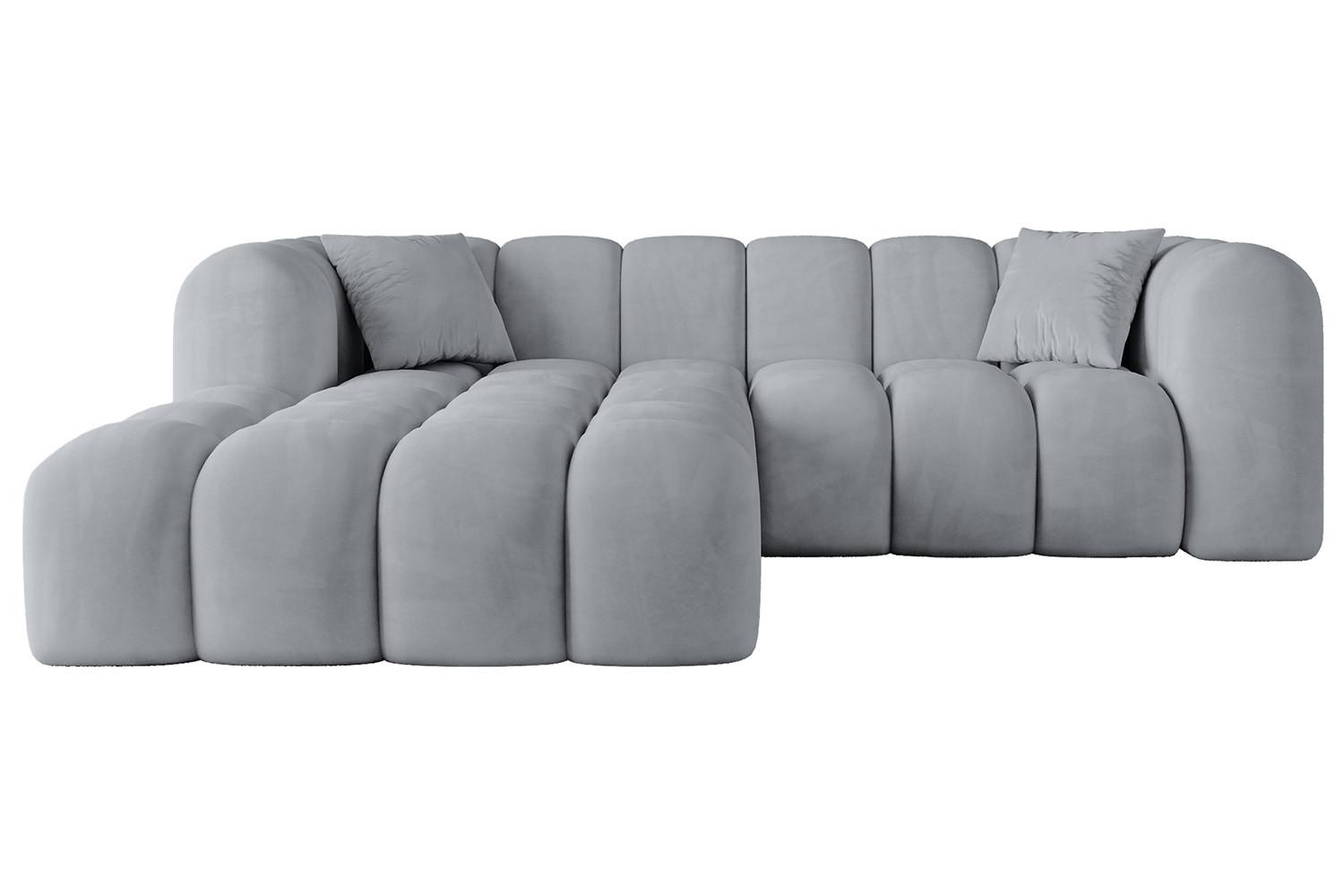 ECKSOFA Ottomane Links OLEA-L1 - 231x173x74 cm Titanfarben - Titanfarben/Schwarz, Holzwerkstoff/Kunststoff (231/173cm) - ALTDECOR