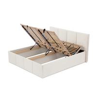 POLSTERBETT Dalas Beige 200 x 200 x 40 cm Bettkasten Mit hochwertiger Matratze H3 (bis 120 kg) und Lattenrost - Beige, Holz (200/200cm) - Halmon Schlafkomfort Betten 