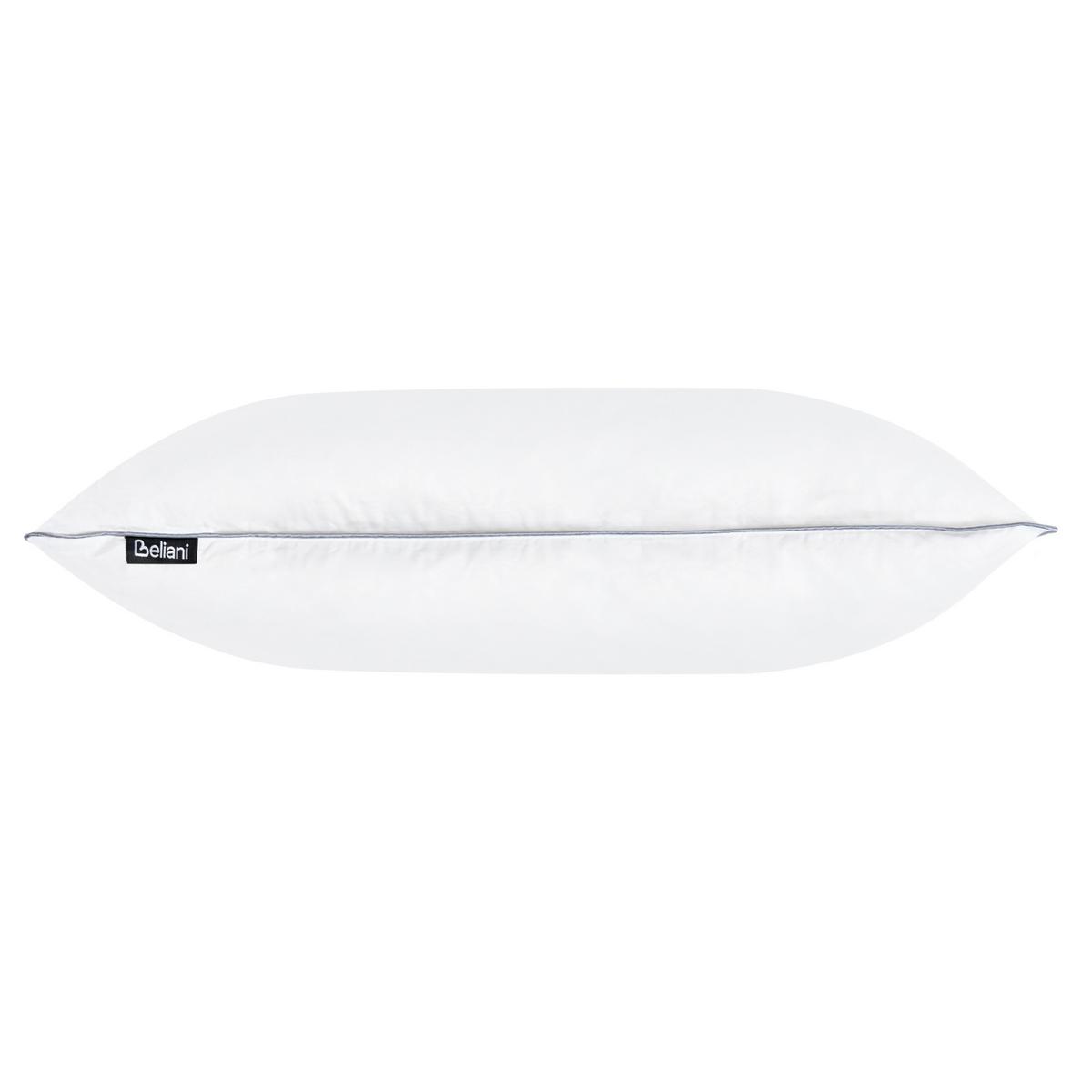 KOPFKISSEN Weiß 40/80 cm Teide - Weiß, Naturmaterialien (80/40cm) - Beliani