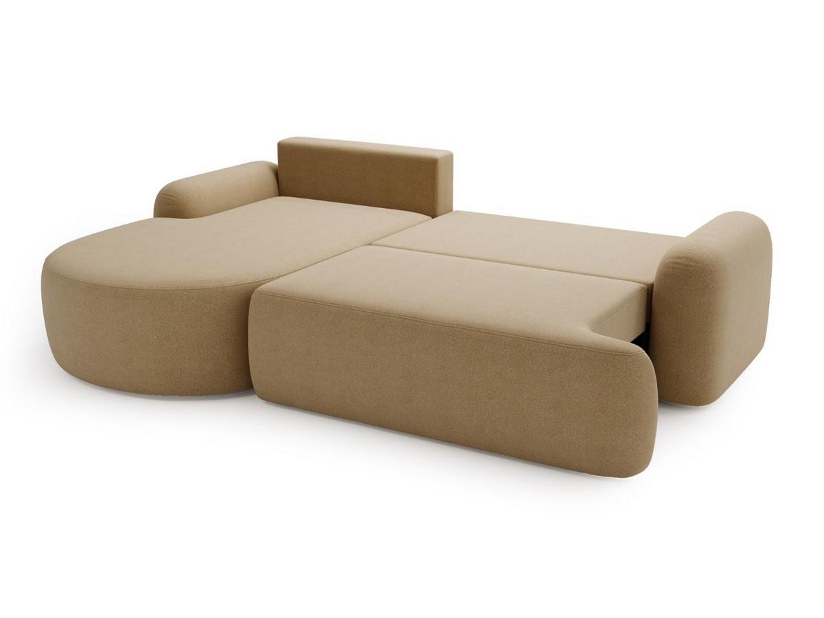 ECKSOFA Aurio Hellbraun Links - Hellbraun, Holz/Textil (177/261cm) - Graingold