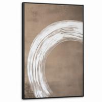 LEINWAND Bilder mit Rahmen - Farbe - Braun - Japandi - 80x120 - Kupferfarben, Textil (80/120cm) - MuchoWow