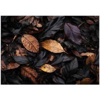FOTOTAPETE Blätter Natur Schwarz 350x250 cm - Multicolor, Papier (350/250cm) - Wallarena