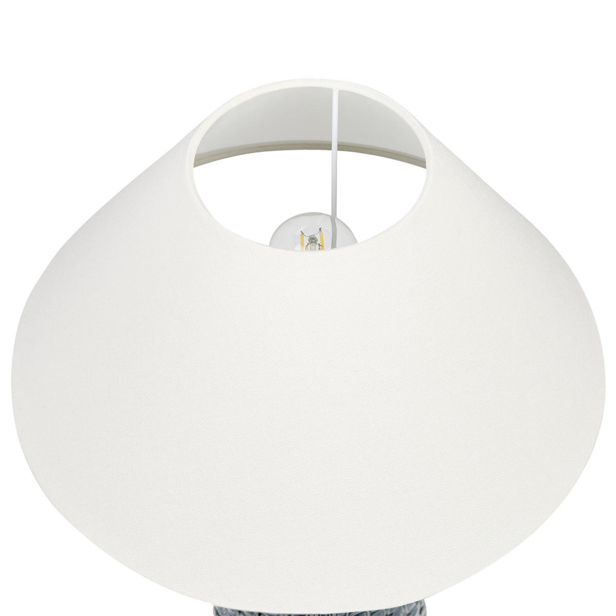 TISCHLAMPE Matina 40/40/60 cm - Blau, Keramik (40/40/60cm) - Beliani