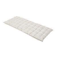 BANKAUFLAGE 2-Sitzer grau-weiß gestreift 108/42/5 cm - Grau, Textil (108/42/5cm) - Homescapes