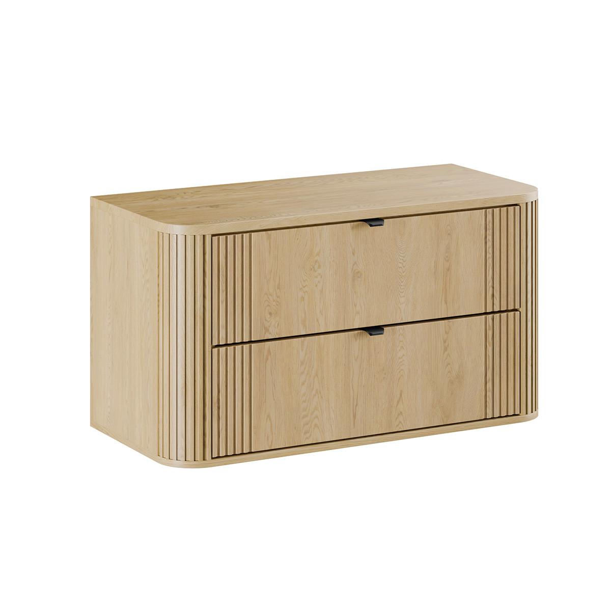 WASCHTISCH 100.4cm Mila Helle Eiche - Braun, Holzwerkstoff (100.4/54/46cm) - Petits-meubles