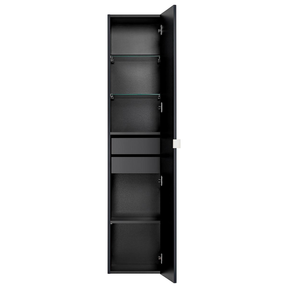 BADMÖBEL 160cm Éros 2er-Set Schwarz - Schwarz, Holzwerkstoff (160/48/46cm) - Petits-meubles
