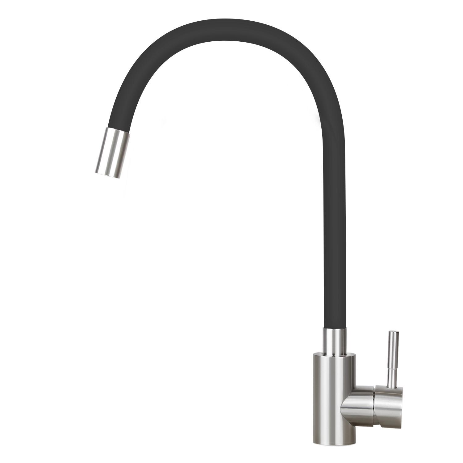 KÜCHENARMATUR SABINE 27/6/38 cm - Schwarz, Metall (6/38/27cm) - Nettlife