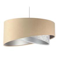HÄNGELEUCHTE Grau 50/23 cm - Silberfarben, Kunststoff (50/1.3/23cm) - ONZENO