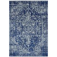 TEPPICH LODI-Lambro, im Vintage-Stil, Dunkelblau, 120 x 170 cm - Blau, Textil (120/170cm) - KADIMA DESIGN