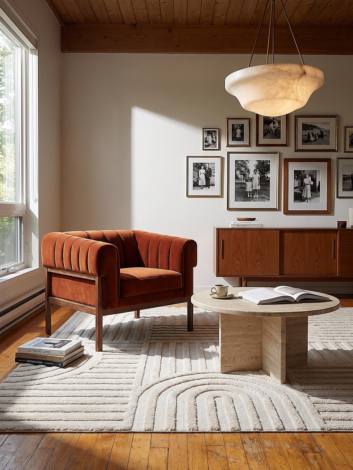 HOCHFLORTEPPICH ENRICK, Bogen-Relief, Creme, 200 x 300 cm - Beige, Textil (200/300cm) - KADIMA DESIGN