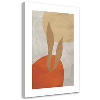 KUNSTDRUCK Orange 60/90 cm - Orange, Textil (60/90cm) - KUNSTLOFT