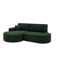 ECKSOFA Venedig Mit Schlaffunktion - Grün, Holzwerkstoff/Textil (278/179cm) - Fun Möbel
