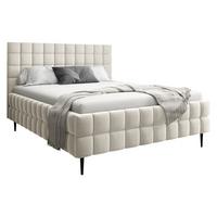 POLSTERBETT Ardea Leg - Creme/Schwarz, Holz/Textil (180/200cm) - MIRJAN24