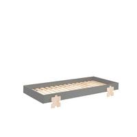 STAPELBETT Karlene 204x28x94 aus MDF in Grau - Grau, Holzwerkstoff (90/200cm) - 58aufmkessel