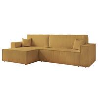 ECKSOFA Adara Max Mit Schlaffunktion - Gelb, Holzwerkstoff/Textil (276/145cm) - Fun Möbel