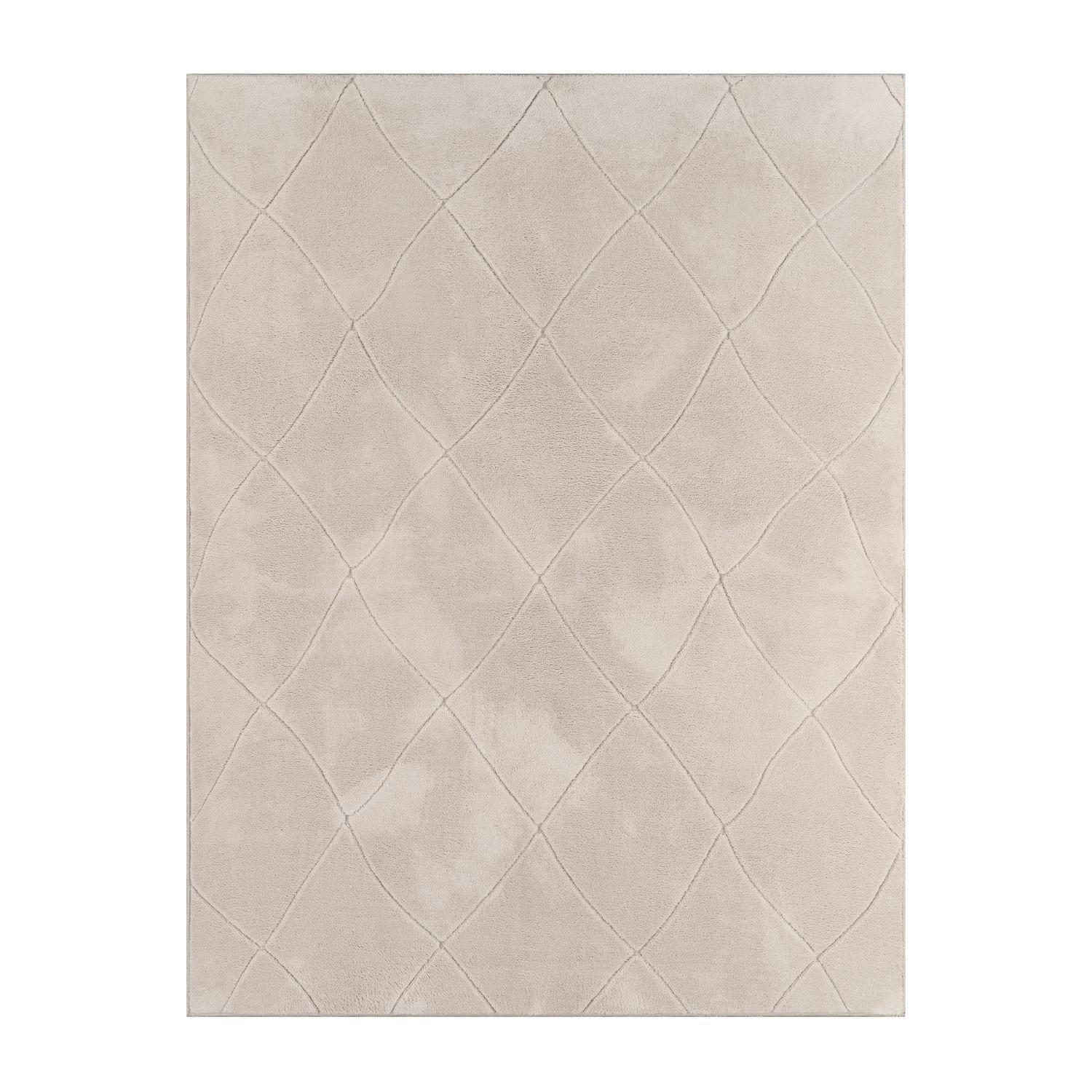 FLACHWEBETEPPICH Skandinavisch Creme 60 x 100 cm - Champagner, Kunststoff (60/100cm) - TT Home