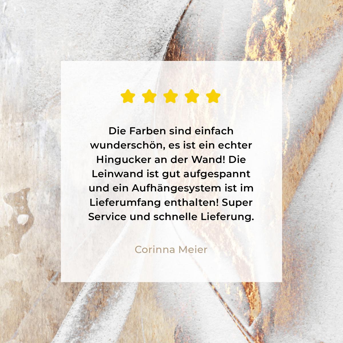 LEINWANDBILD Luxus - Abstrakt - Gold - Weiß Deko Groß 90x90 cm - Goldfarben, Textil (90/90cm) - MuchoWow