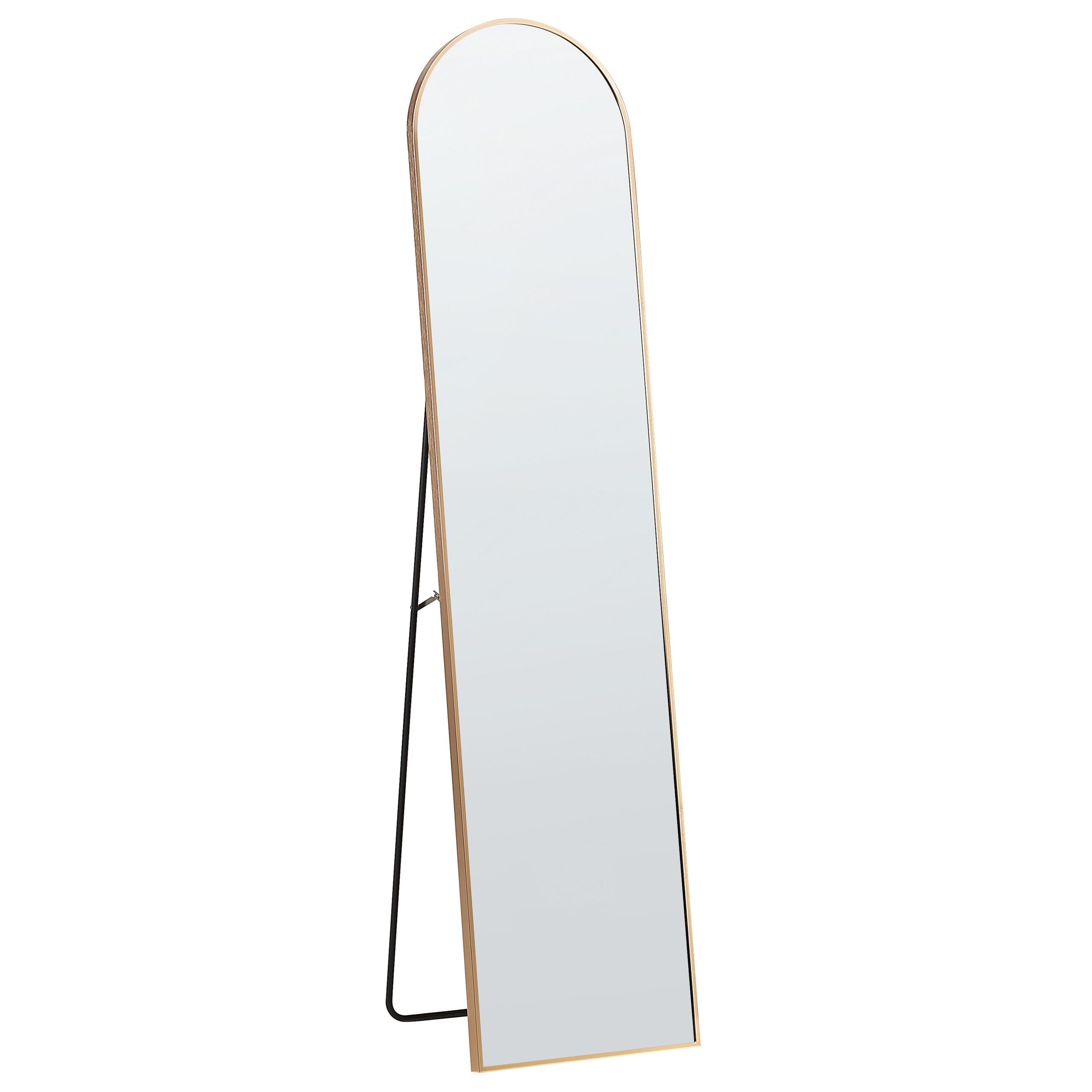 STEHSPIEGEL gold 36/150 cm Bagnolet - Goldfarben, Metall (36/150/40cm) - Beliani