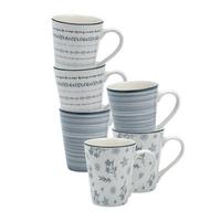HENKELBECHER Sendai Mix grau 300 ml 6er Set - Grau, Keramik (0.3L) - Ritzenhoff Breker