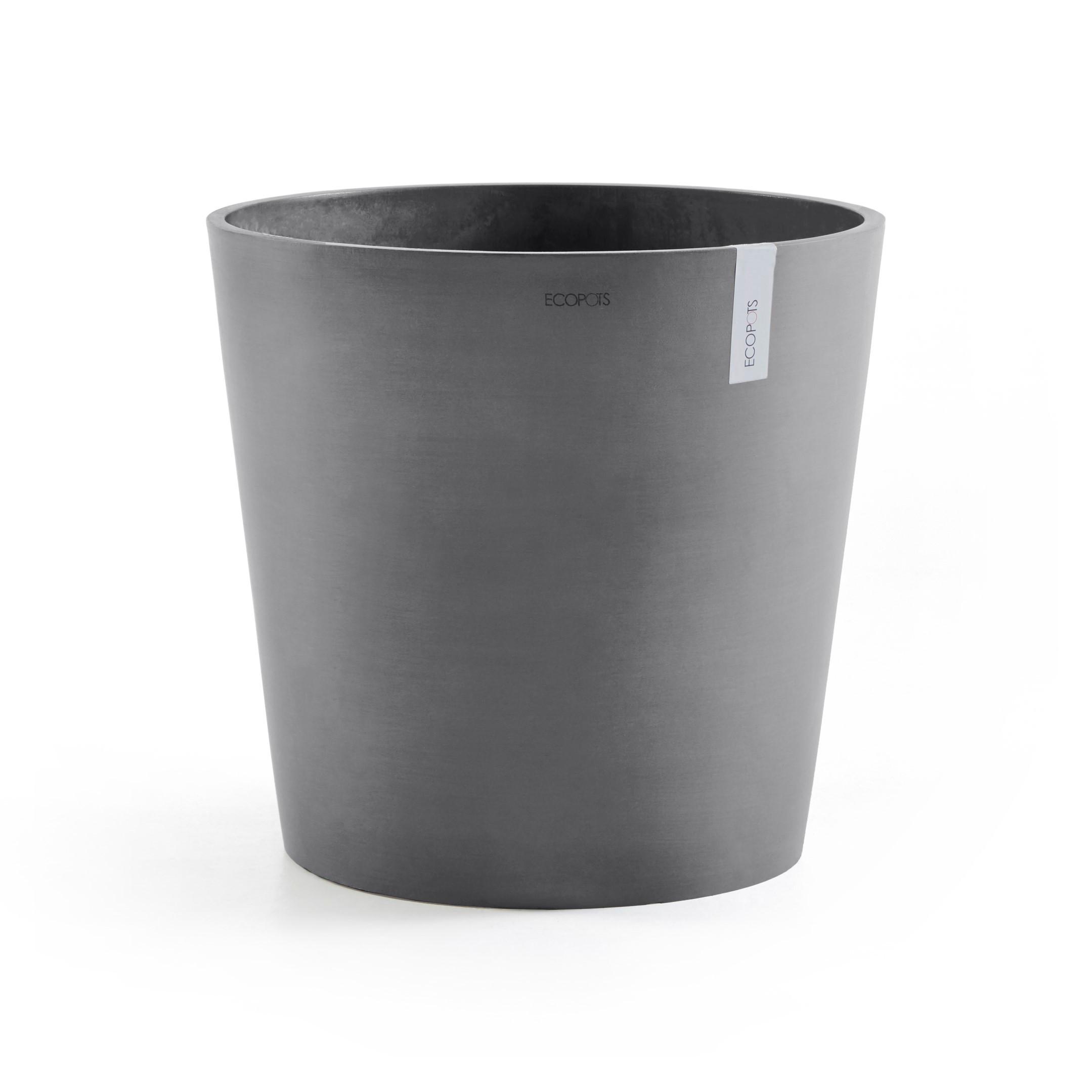 BLUMENTOPF Amsterdam 59/55,5 cm Grau - Grau, Kunststoff (59/55.5cm) - Ecopots