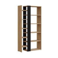 BÜCHERREGAL 5 Ebenen L80 x H152 cm - Axel - Eiche Bianco, Holzwerkstoff (29.5/152/31cm) - Calicosy