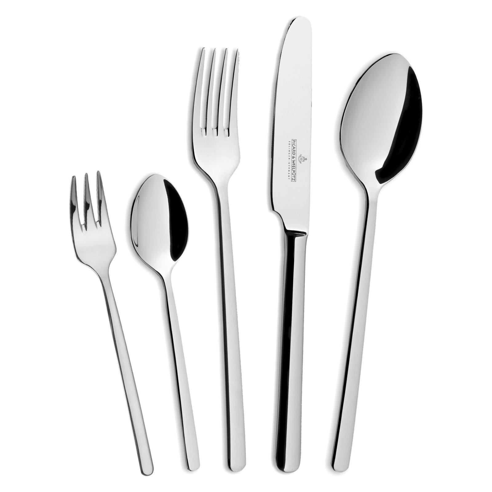 TAFELBESTECK Ventura silber 30-tlg. - Silberfarben, Metall - Picard & Wielpütz