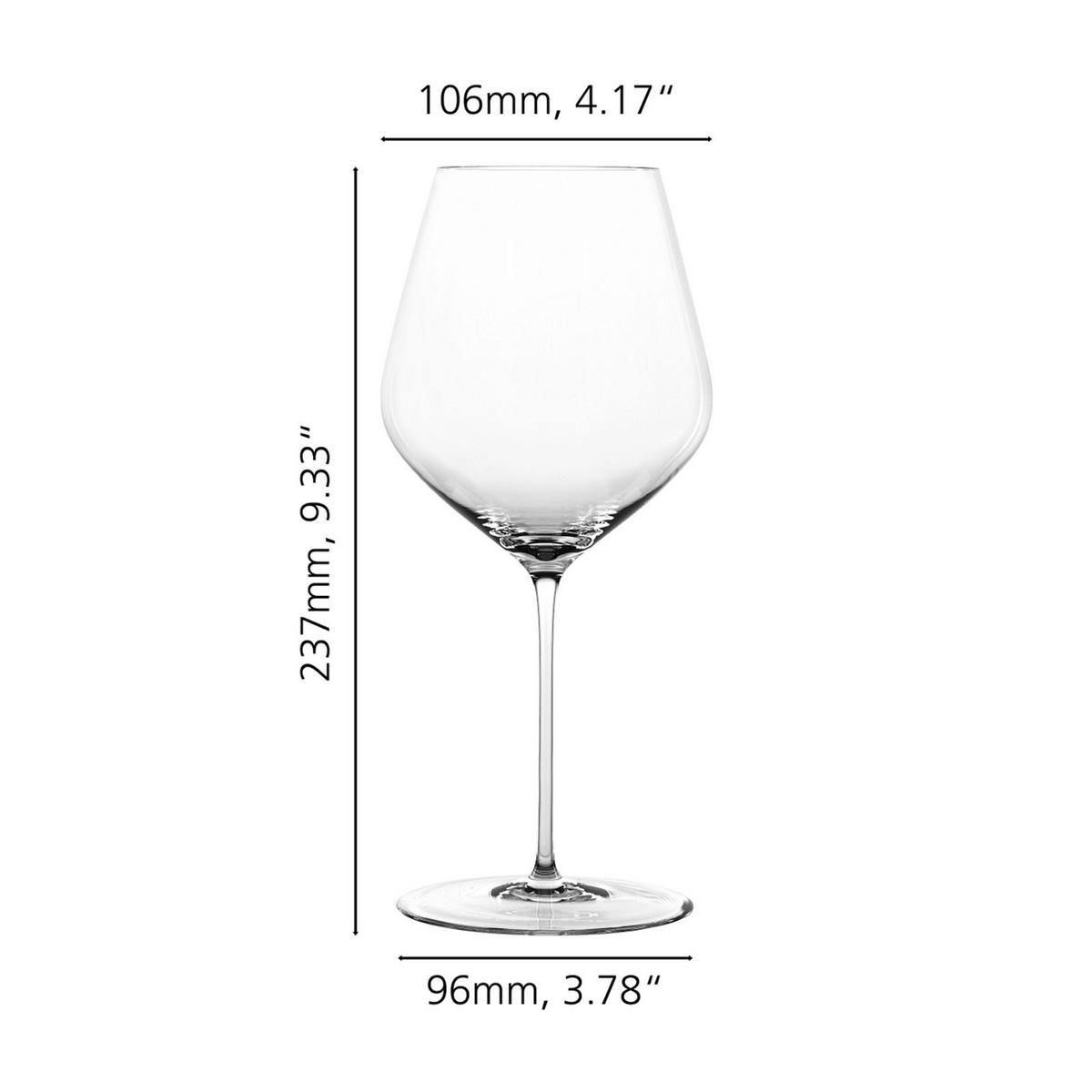 BURGUNDERGLÄSER + POLIERTUCH Hi-Lite transparent 734 ml 2er Set - Transparent, Glas (0.734L) - Spiegelau