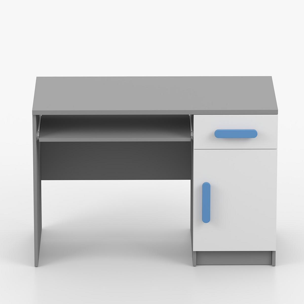 KINDERSCHREIBTISCH Jonas II 08 110 cm, 110/75/50, grau - Grau, Holzwerkstoff (110/75/50cm) - imoebel24