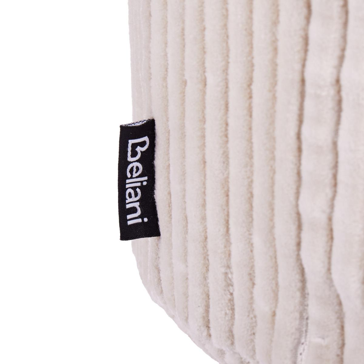 POUF Hellbeige Zikria - Beige, Textil (40/25/40cm) - Beliani