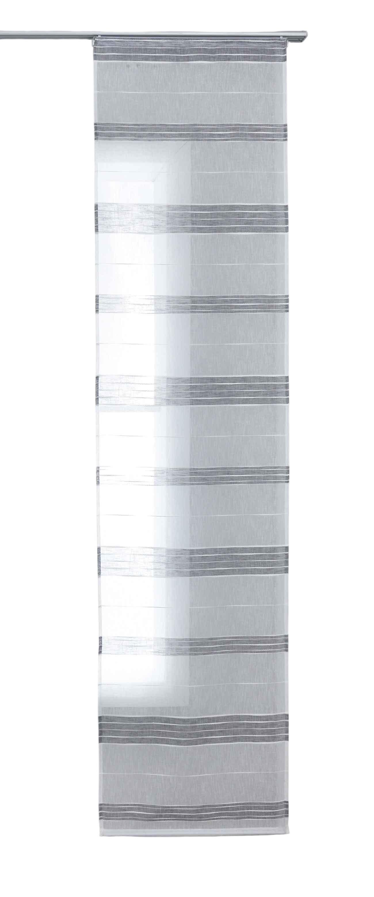 SCHIEBEVORHANG »Frankfurt« HxB 245x60 cm Grau - Grau, Textil (60/245cm) - Gardinenbox