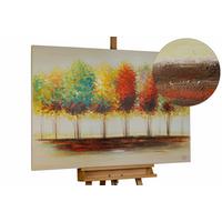 ÖLGEMÄLDE 120/80 cm - Gelb/Braun, Holz/Textil (120/80cm) - KUNSTLOFT