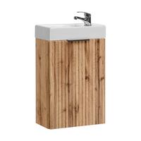 HANDWASCHBECKEN-MÖBEL 40cm Adriel Holz - Braun, Holzwerkstoff (40/66/22cm) - Petits-meubles