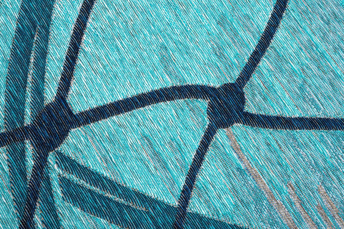 FLACHWEBTEPPICH Keitum 160x230 cm - Türkis, Textil (160/160cm) - Sansibar SYLT