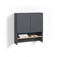 WASCHMASCHINENSCHRANK Paolina Anthrazit/Goldkraft Eiche 93.6 x 100.4 cm - Honigeiche/Anthrazit, Holzwerkstoff (93.6/100.4/29cm) - Livinity®