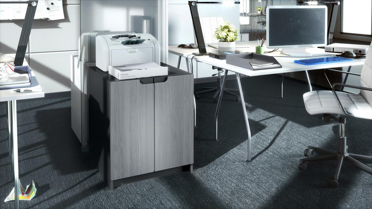 KOMMODE Logan Fronten in Avola-Anthrazit - Anthrazit, Holzwerkstoff (51/60.5/54cm) - Vladon