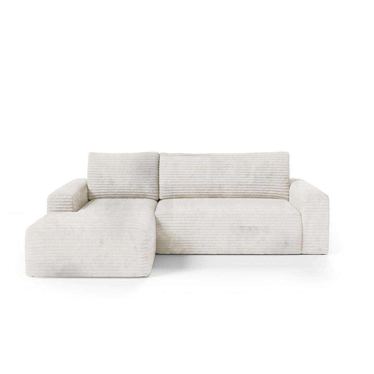 ECKSOFA Romeo 3 Sitzplätze Weiß - Weiß, Holz (268/163cm) - Petits-meubles