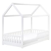 KINDERBETT 90x200 cm Weiß Cossaye - Weiß, Holz (90/200cm) - Beliani