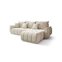 ECKSOFA Louise - Creme, Holzwerkstoff/Textil (280/185cm) - Fun Möbel