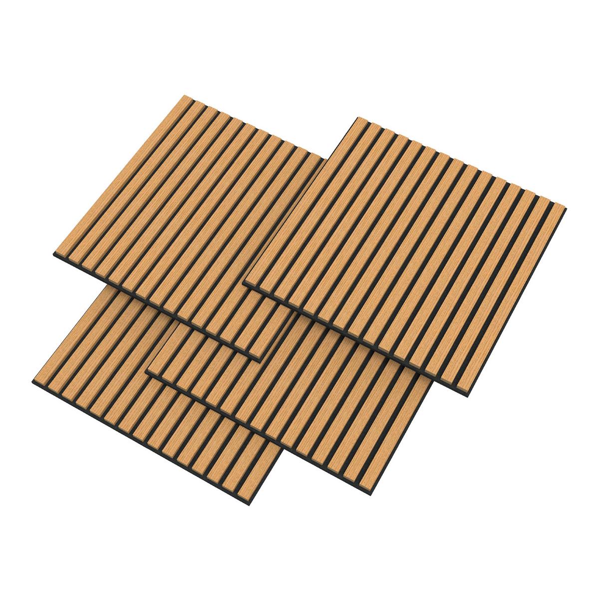 AKUSTIK WANDPANEEL-SET Vang 4-TLG. II - Sonoma Eiche, Holzwerkstoff/Kunststoff (60/60/2.1cm) - NEU.HOLZ