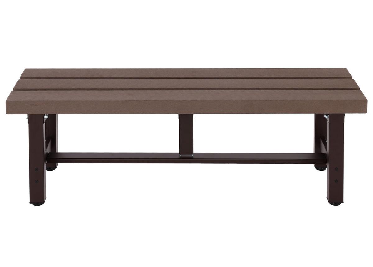 ALU GARTENBANK Braun - Braun, Metall (120/40/34cm) - MCW