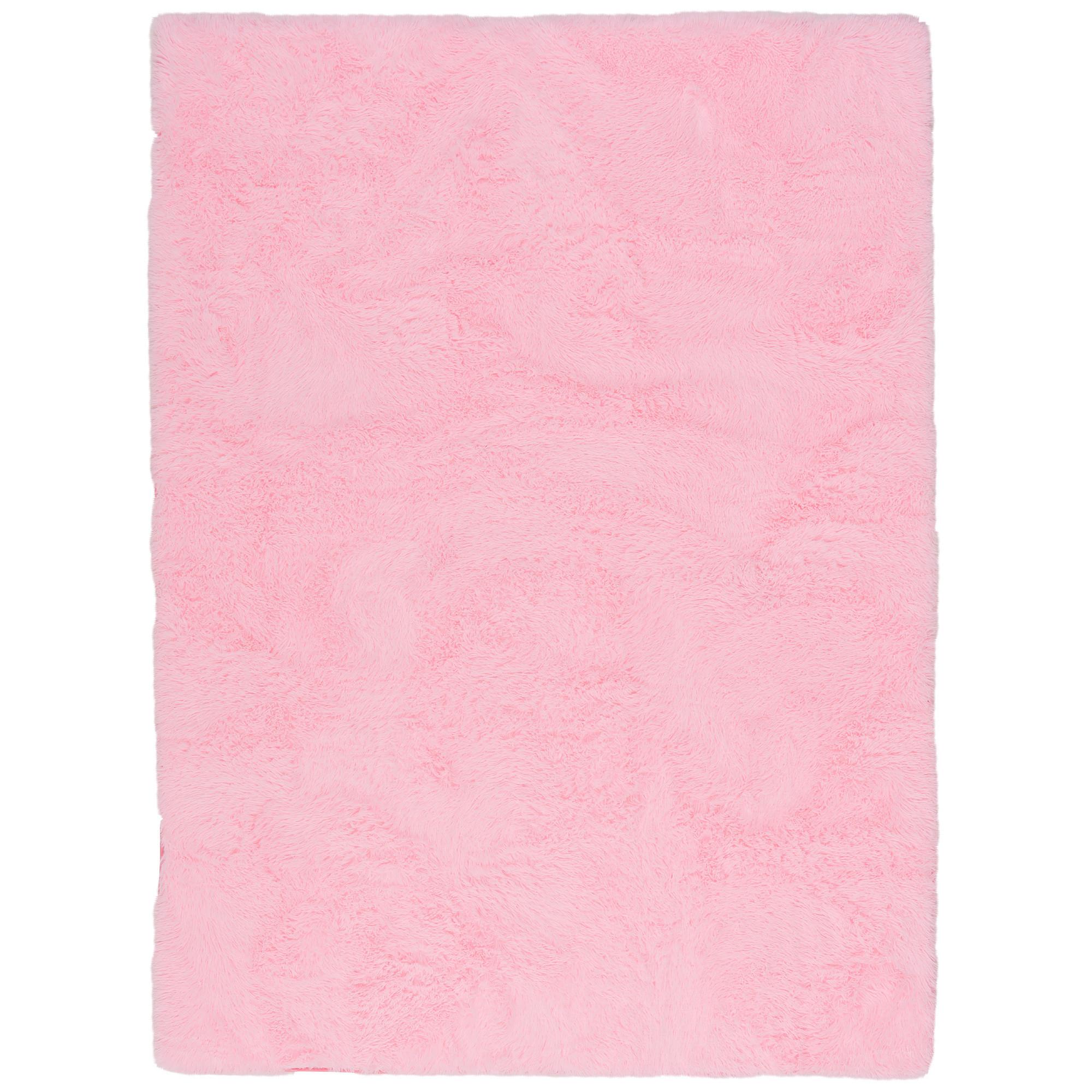 HOCHFLOR SHAGGY TEPPICH FLUFFY - Rosa, Textil (60/90cm) - Pergamon