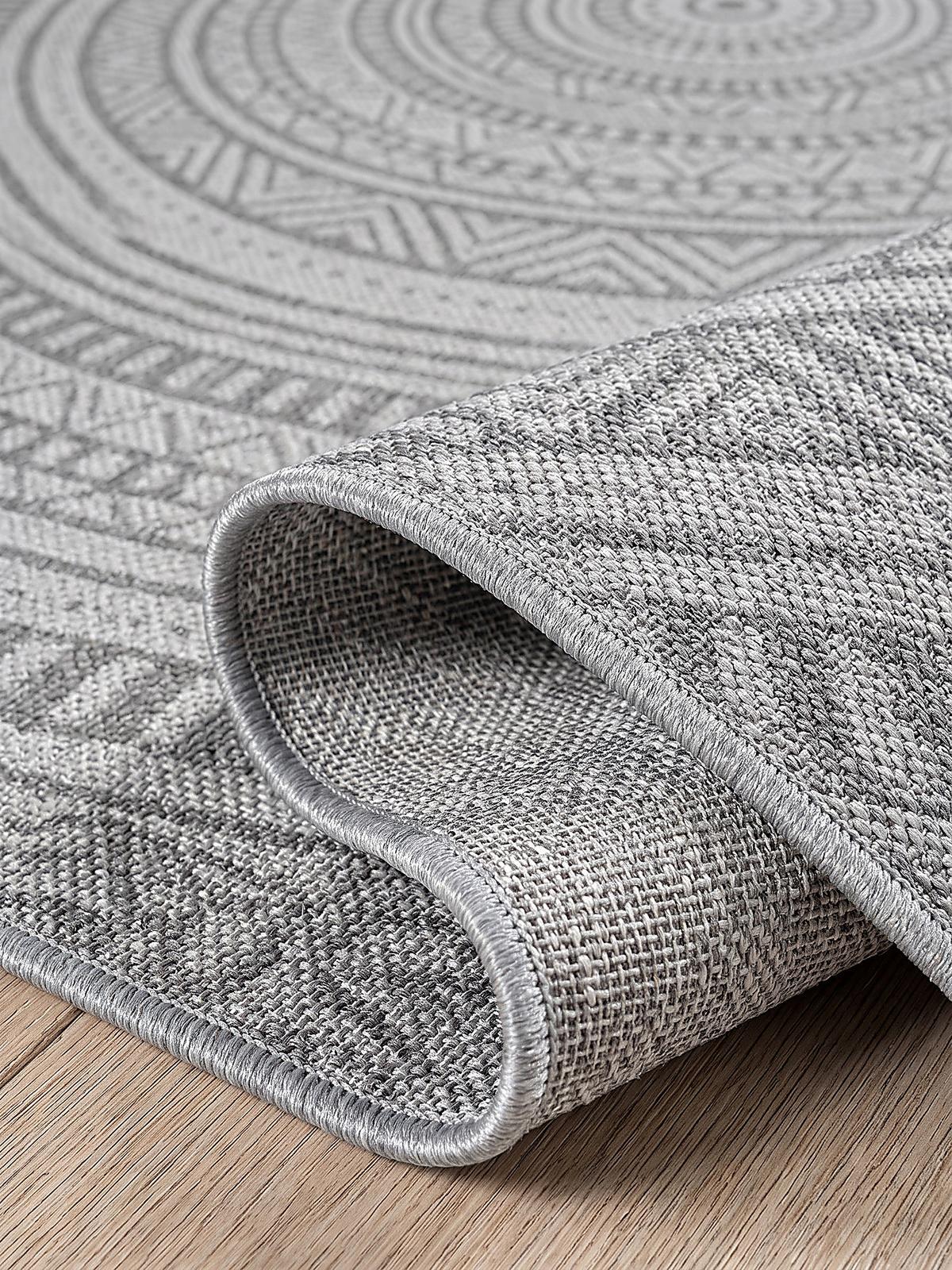 TEPPICHLÄUFER Orientalisch BORNO Polypropylen Anthrazit 80 x 150 cm - Anthrazit, Textil (80/150cm) - KADIMA DESIGN