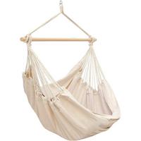XXL-HÄNGESESSEL 185/130 cm Belastbar bis 150 kg Creme - Beige, Textil (130/155/185cm) - Amanka
