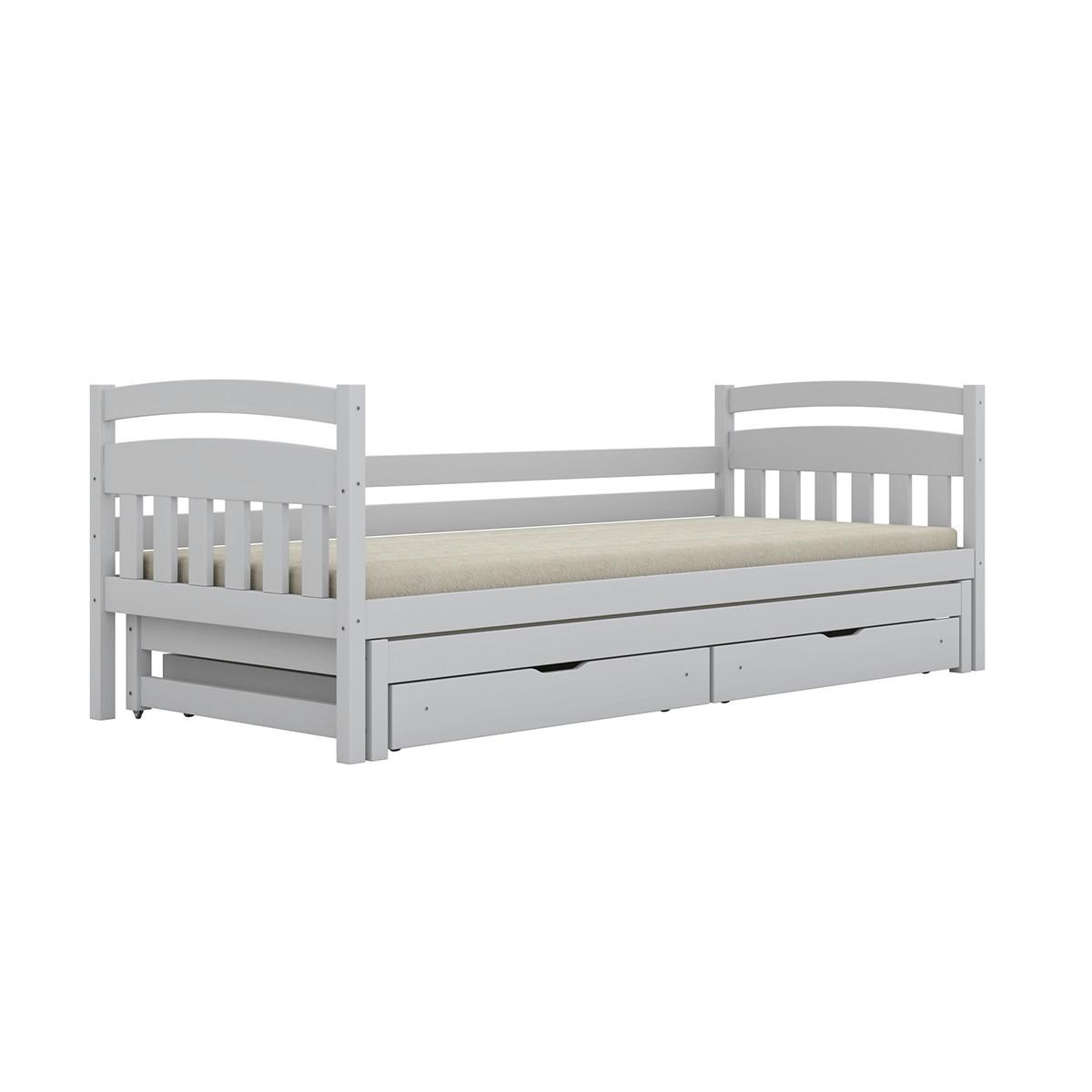 BETT 90/200 Tosia Weiß - Weiß, Holz (90/200cm) - Petits-meubles